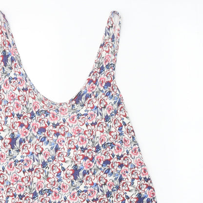 Womens UK Size 12 Warehouse Multicoloured Basic Tank