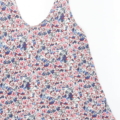 Womens UK Size 12 Warehouse Multicoloured Basic Tank