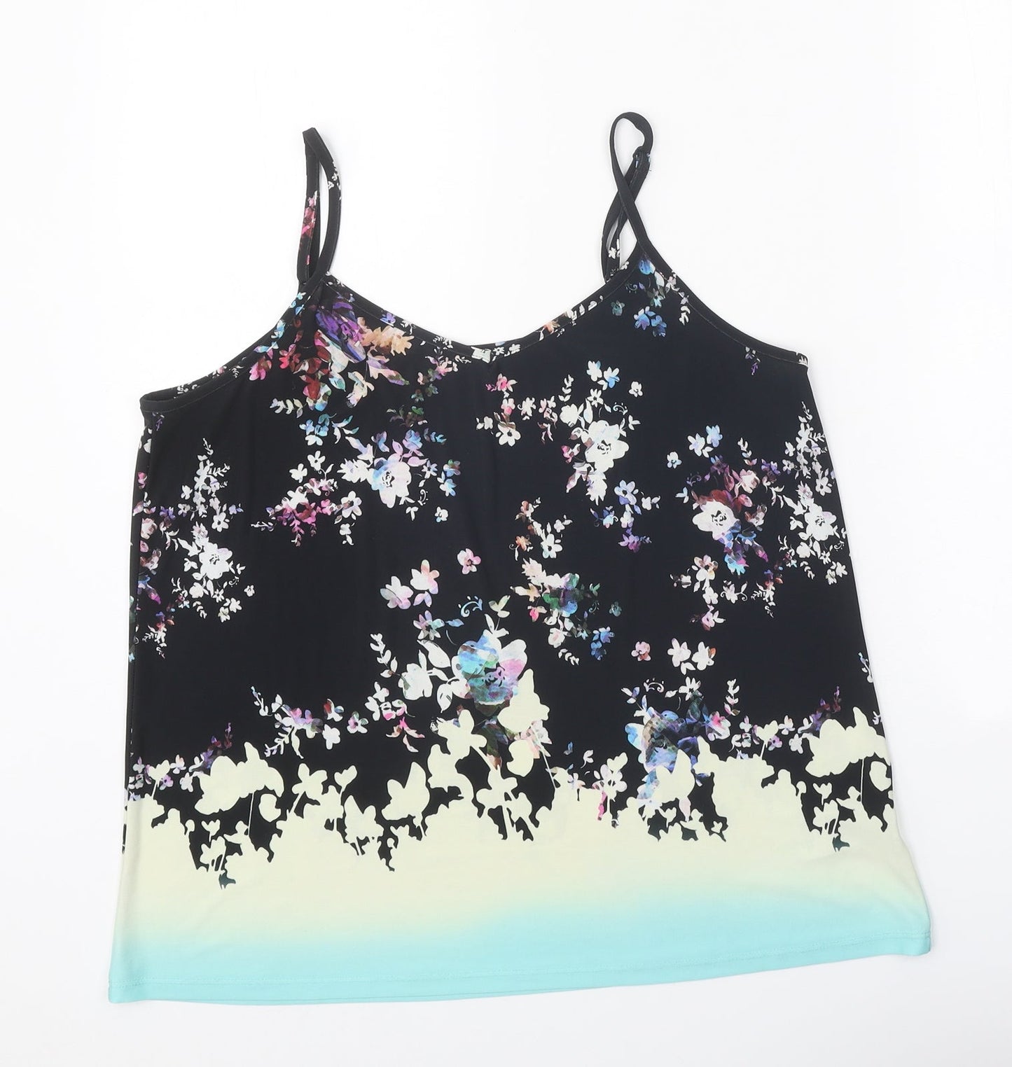 Womens UK Size 12 Warehouse Black Camisole Tank