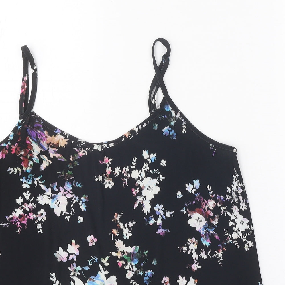 Womens UK Size 12 Warehouse Black Camisole Tank
