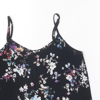 Womens UK Size 12 Warehouse Black Camisole Tank