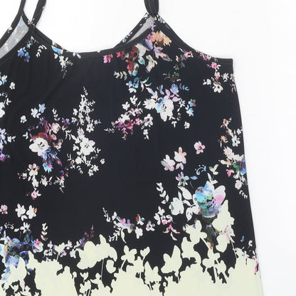 Womens UK Size 12 Warehouse Black Camisole Tank