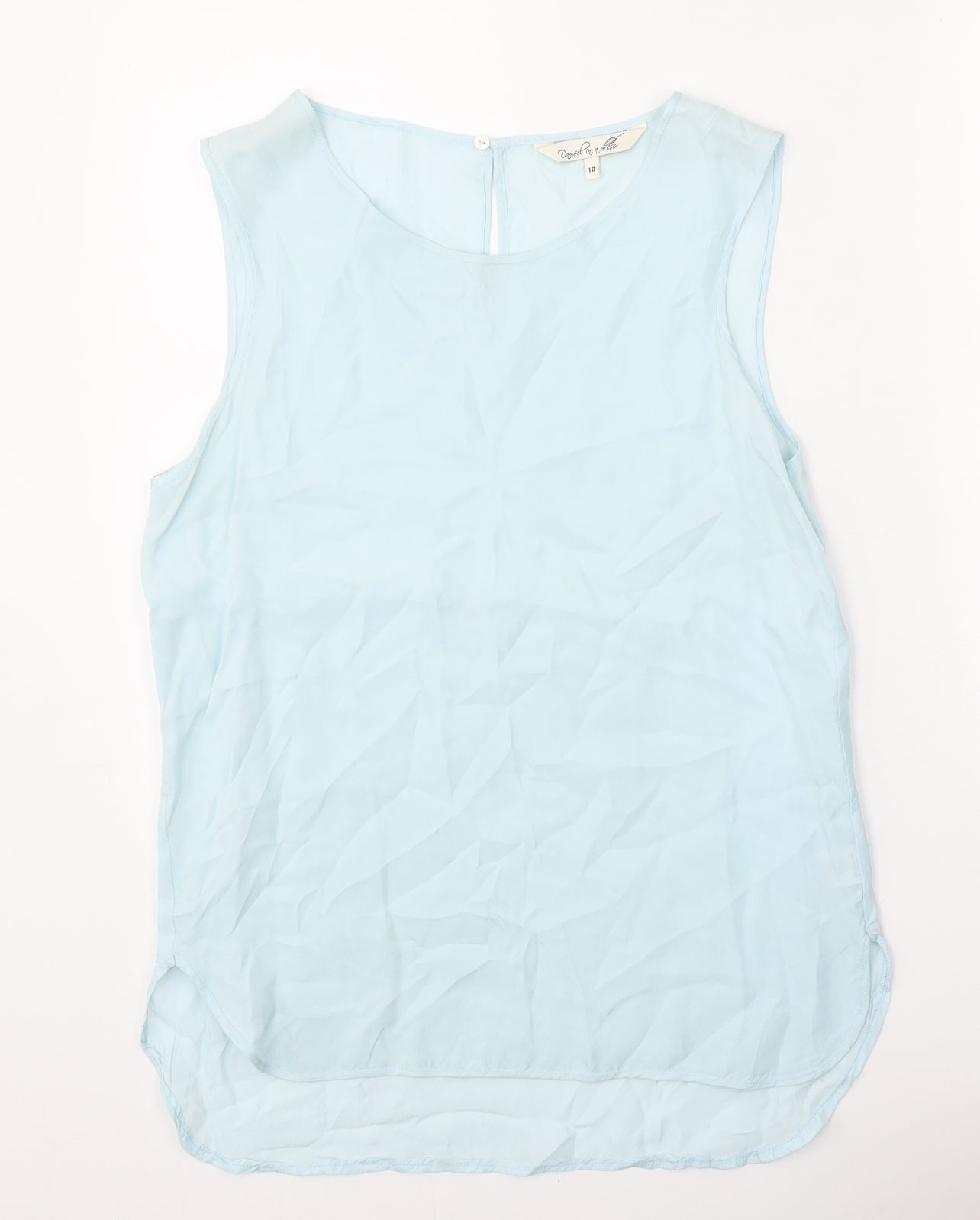 Womens UK Size 10 Damsel in a Dress Blue Basic Tank