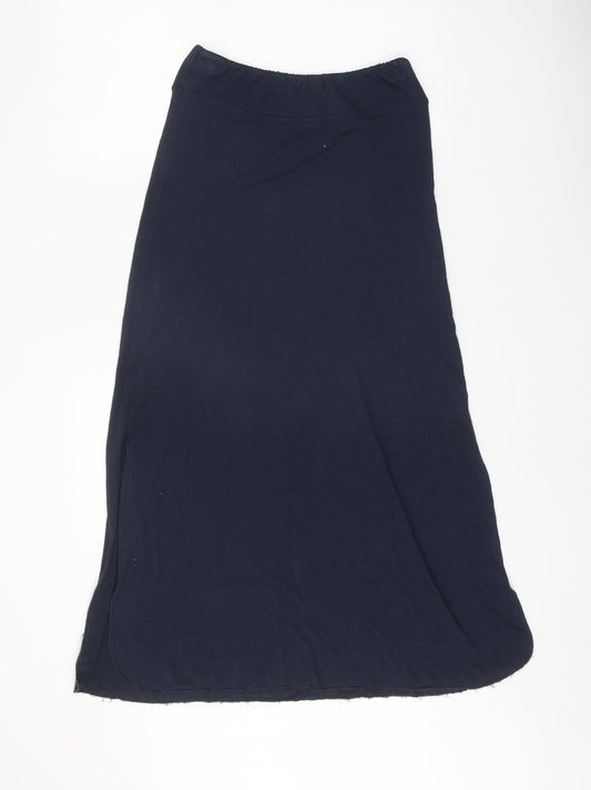 Obsession Womens Blue Polyester Swing Skirt Size 28 in