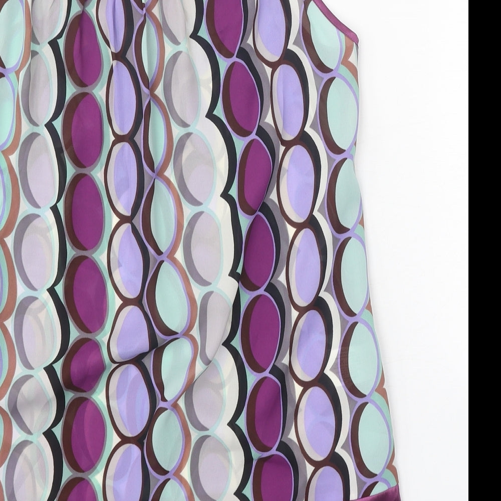 Womens UK Size 12 Papaya Purple Basic Tank