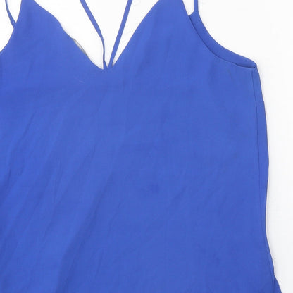 Womens UK Size 12 New Look Blue Camisole Tank