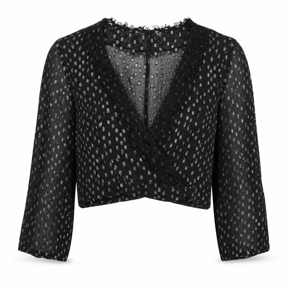 Womens UK Size 10 Preworn Black Basic Blouse
