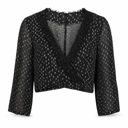 Womens UK Size 10 Preworn Black Basic Blouse