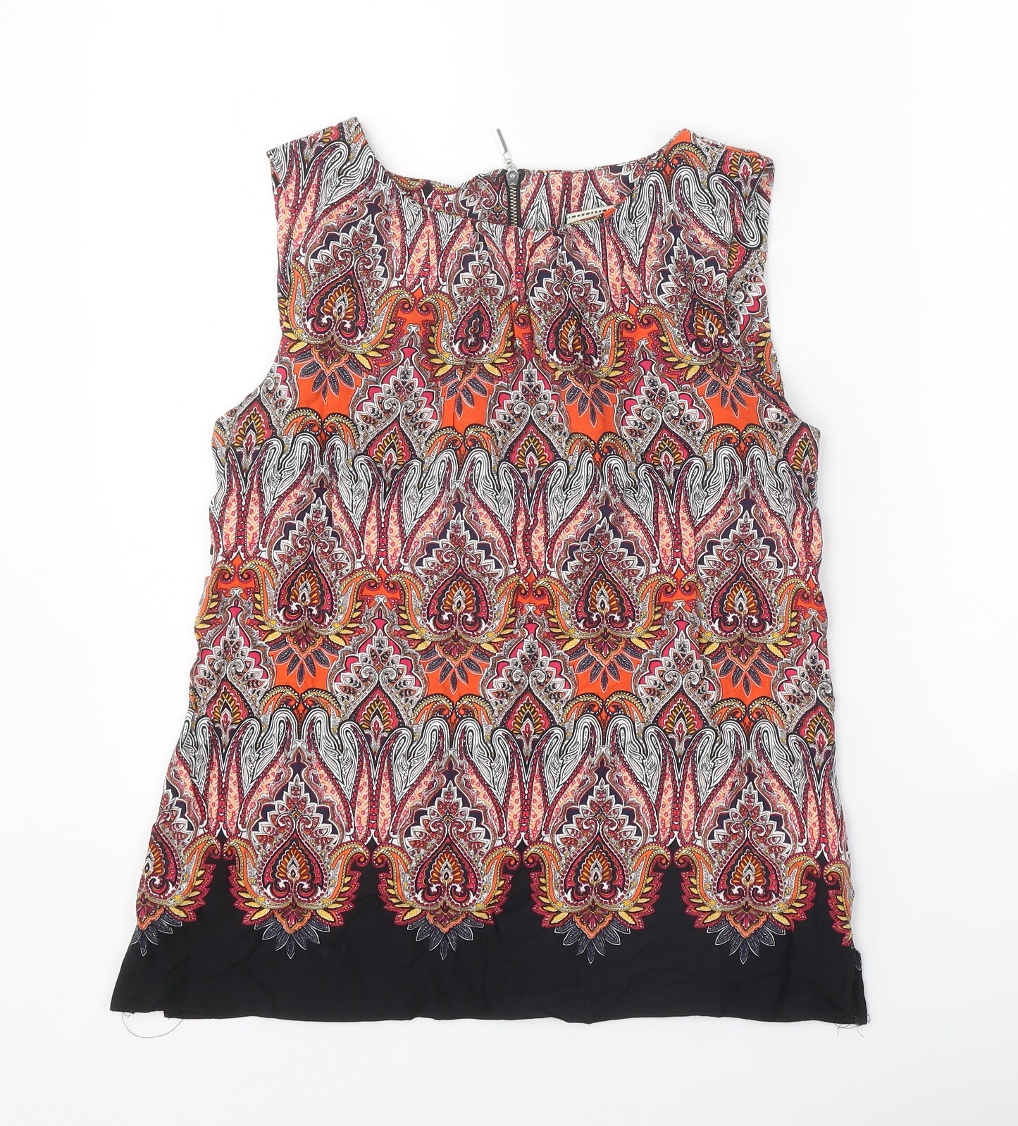 Womens UK Size 10 Billie & Blossom Multicoloured Basic Tank