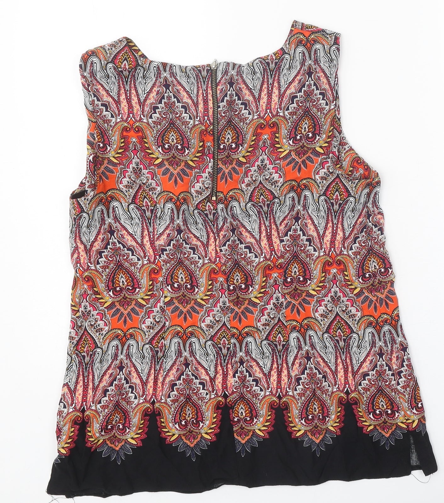 Womens UK Size 10 Billie & Blossom Multicoloured Basic Tank