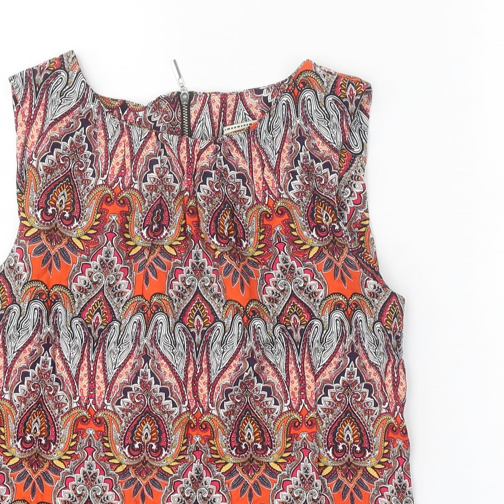 Womens UK Size 10 Billie & Blossom Multicoloured Basic Tank