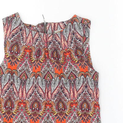 Womens UK Size 10 Billie & Blossom Multicoloured Basic Tank