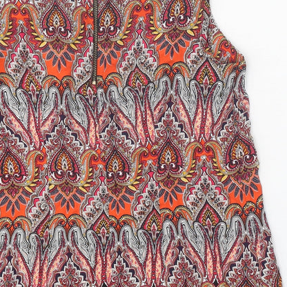 Womens UK Size 10 Billie & Blossom Multicoloured Basic Tank