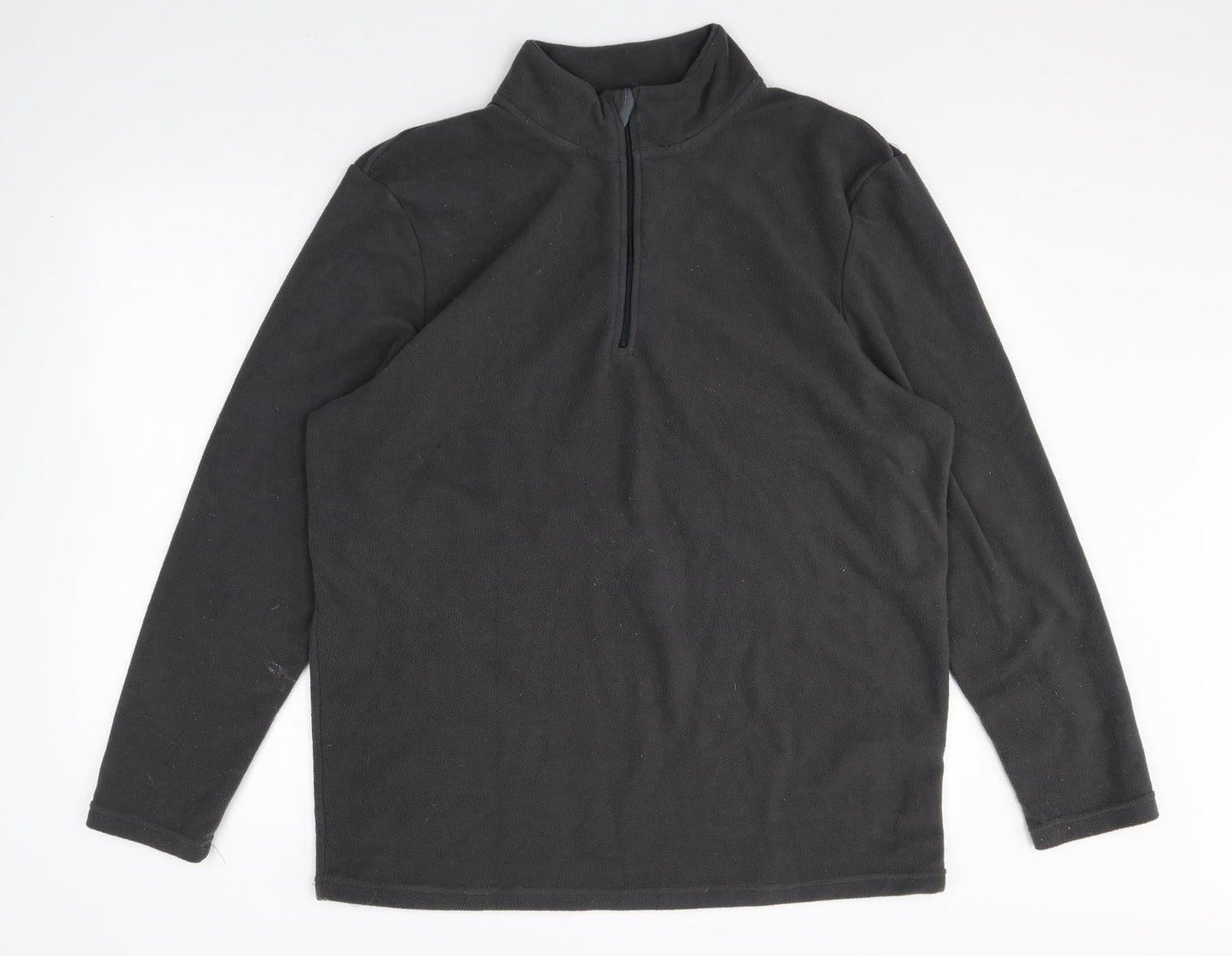 Avenue Mens Grey Polyester Pullover Sweatshirt Size L