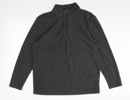 Avenue Mens Grey Polyester Pullover Sweatshirt Size L