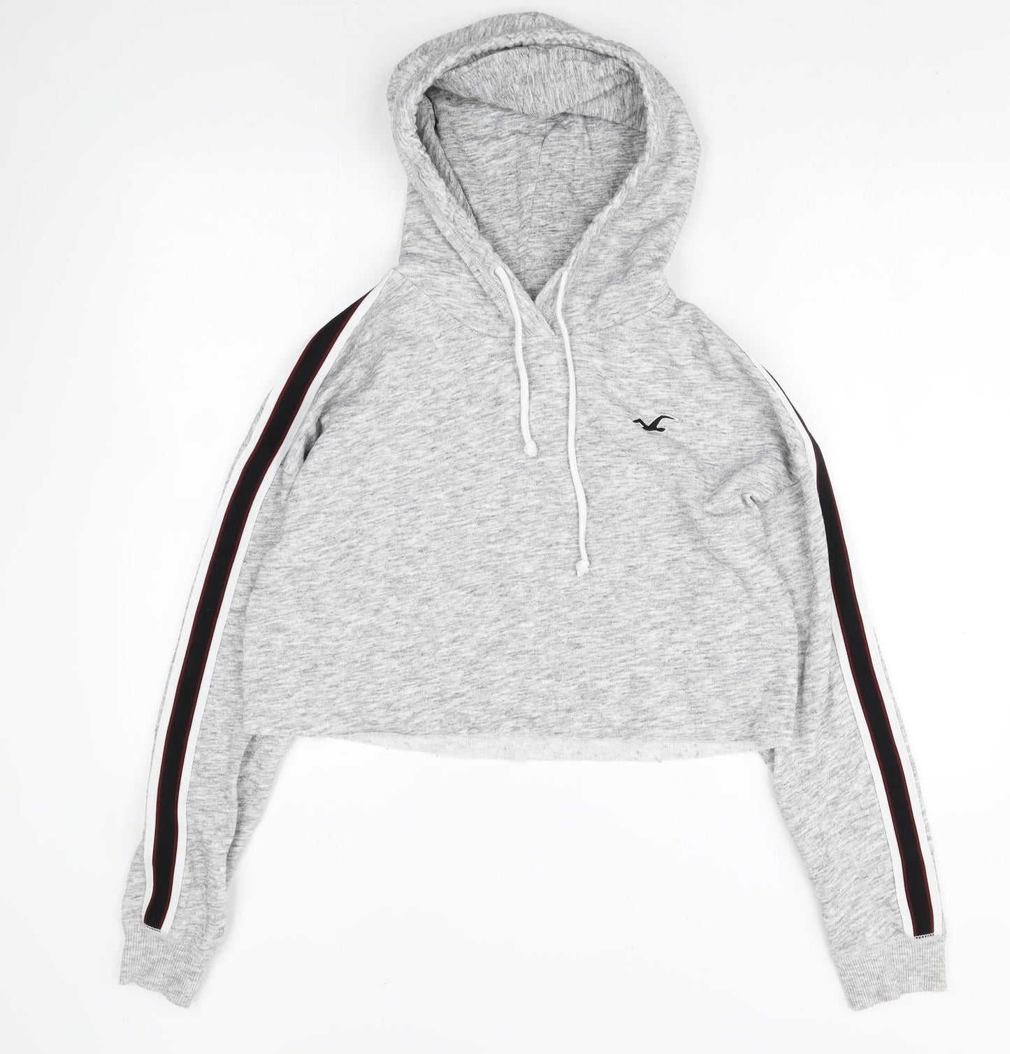 Hollister Womens Grey Cotton Pullover Hoodie Size S Pullover