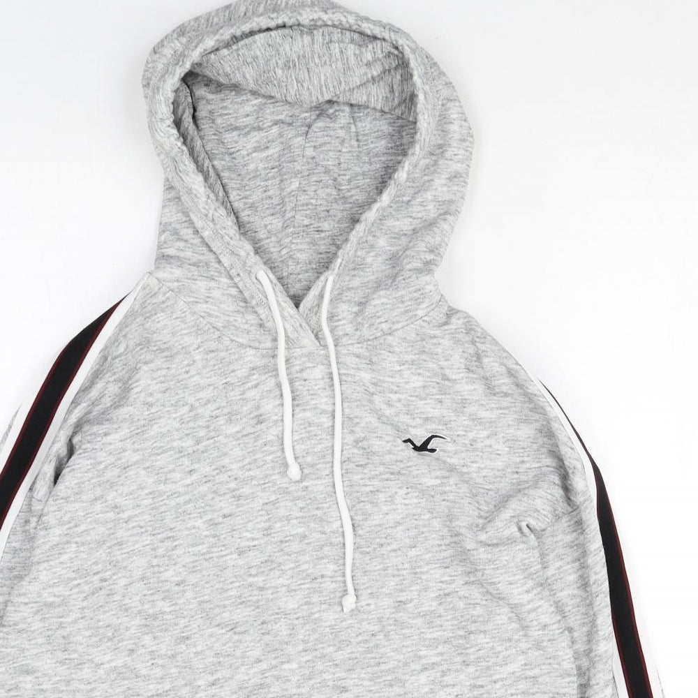 Hollister Womens Grey Cotton Pullover Hoodie Size S Pullover