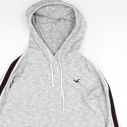 Hollister Womens Grey Cotton Pullover Hoodie Size S Pullover