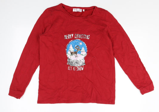 Womens UK Size 10 NEXT Red Pullover Sweatshirt