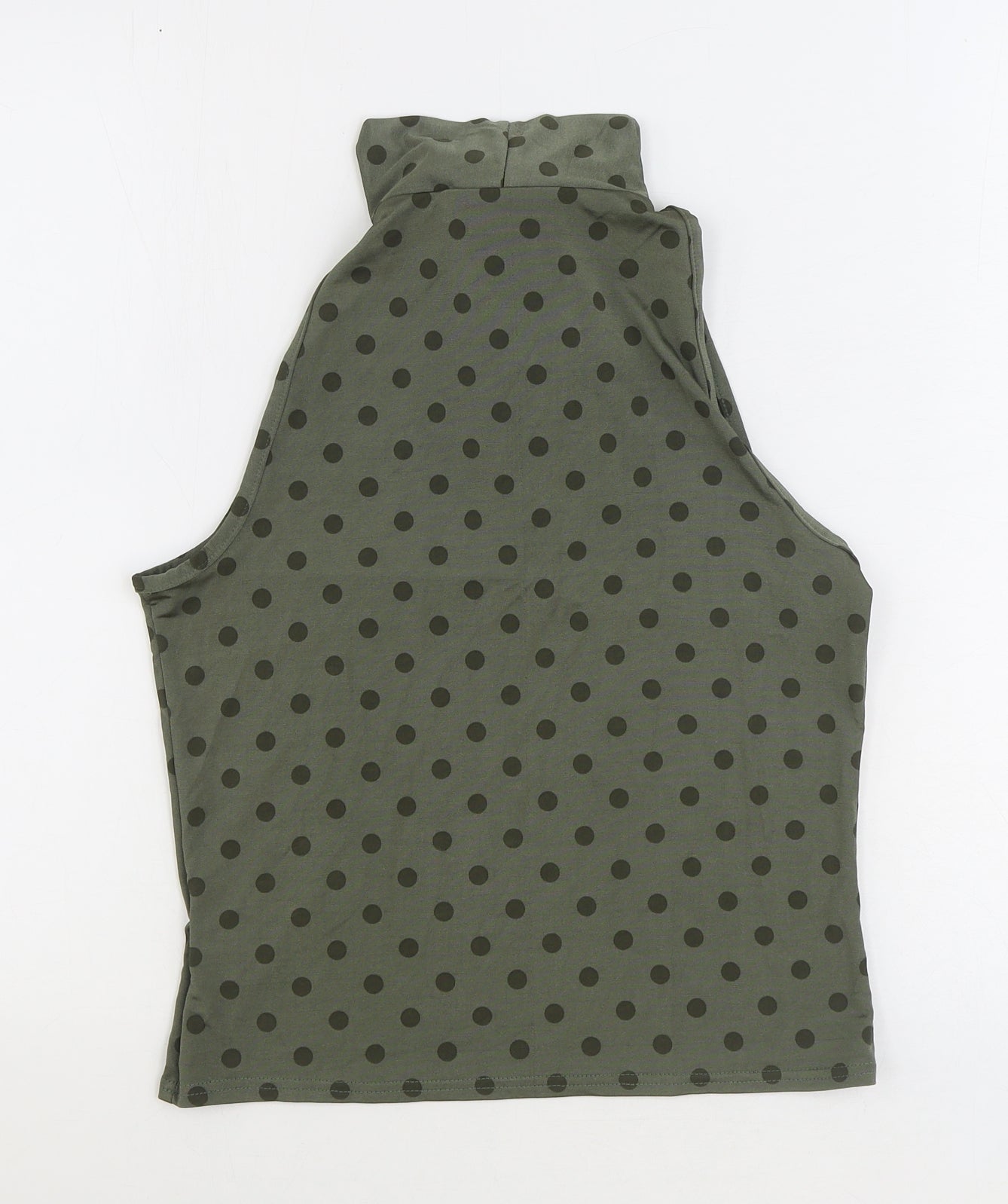 Womens UK Size 14 Classic Green Basic Tank