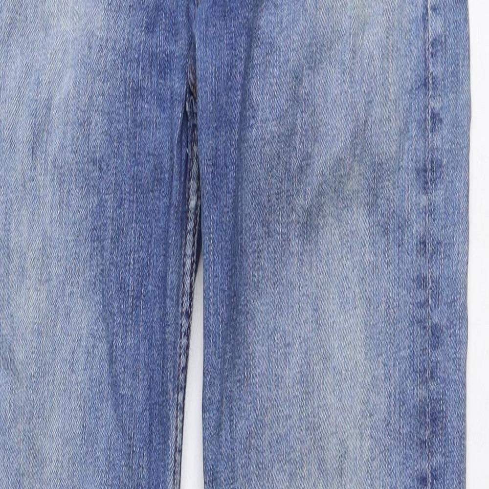 H&M Mens Blue Cotton Skinny Jeans Size 26 in Regular Zip