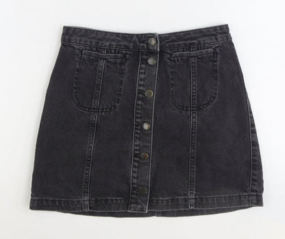 Womens UK Size 28 in Topshop Mini Denim Skirt
