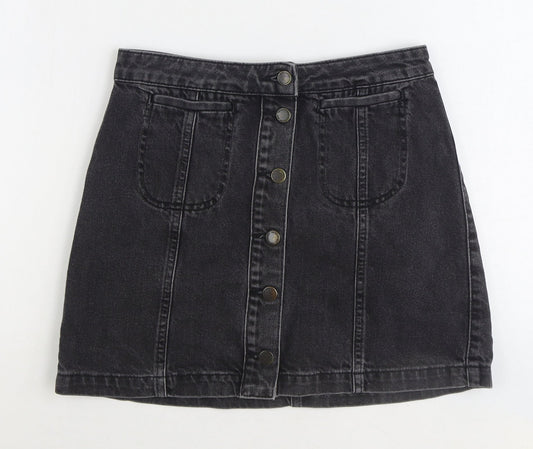 Womens UK Size 28 in Topshop Mini Denim Skirt