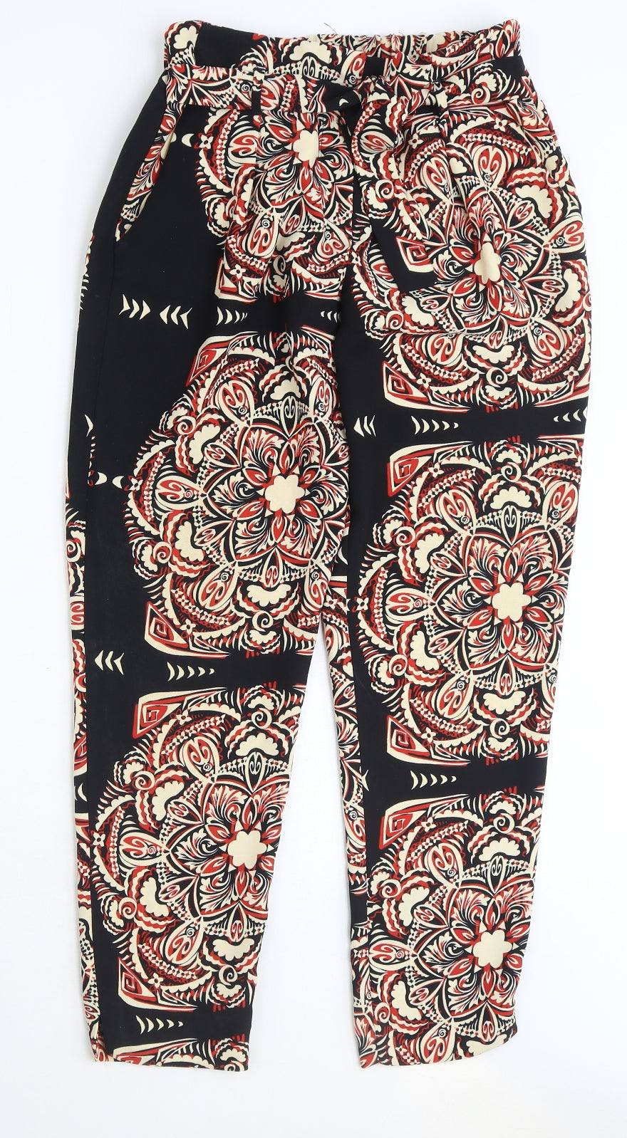Womens UK Size 8 River Island Regular Fit Harem Multicoloured Trousers