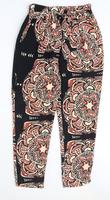 Womens UK Size 8 River Island Regular Fit Harem Multicoloured Trousers