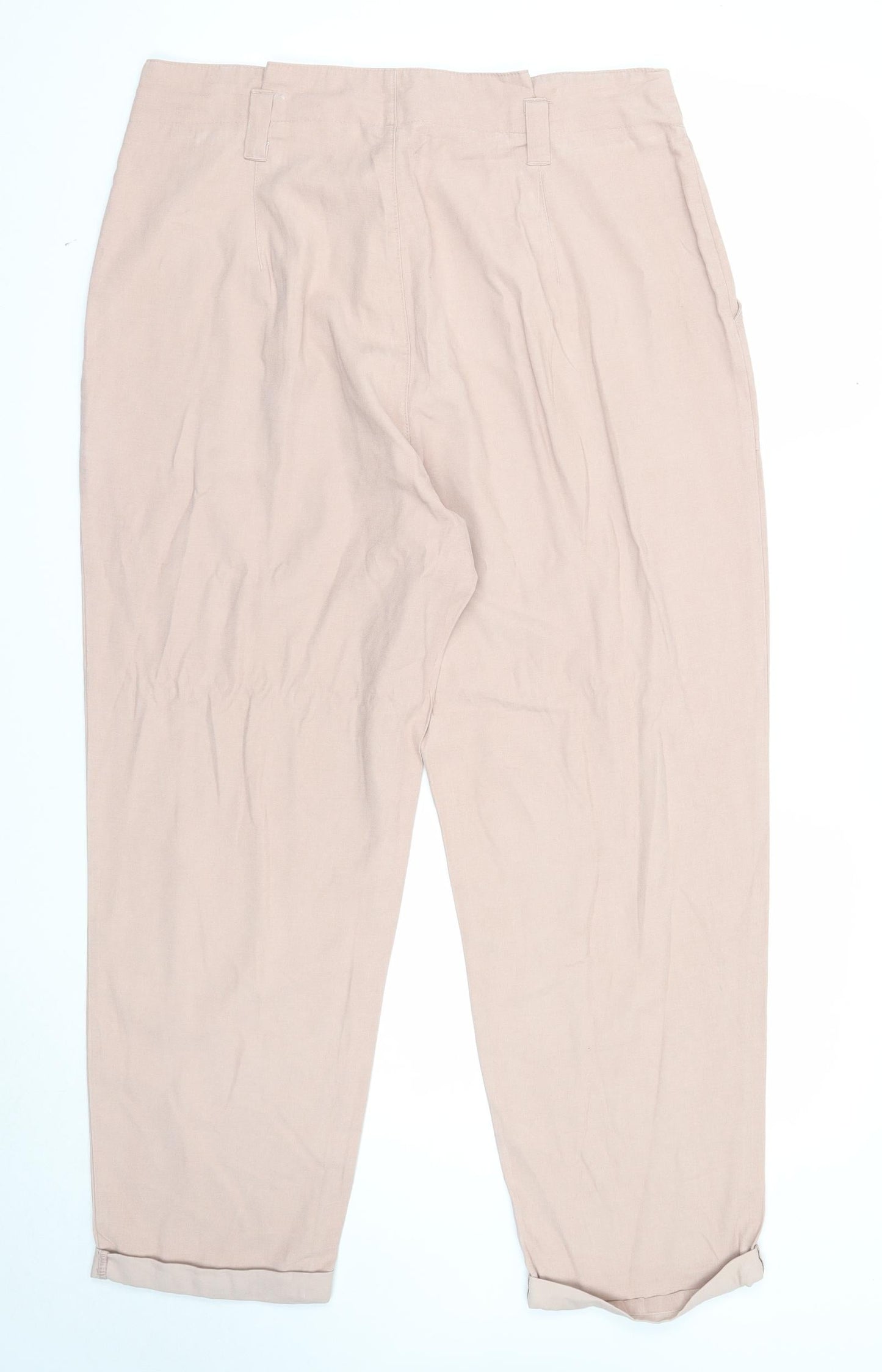 Womens UK Size 16 Miss Selfridge Regular Fit  Pink Trousers