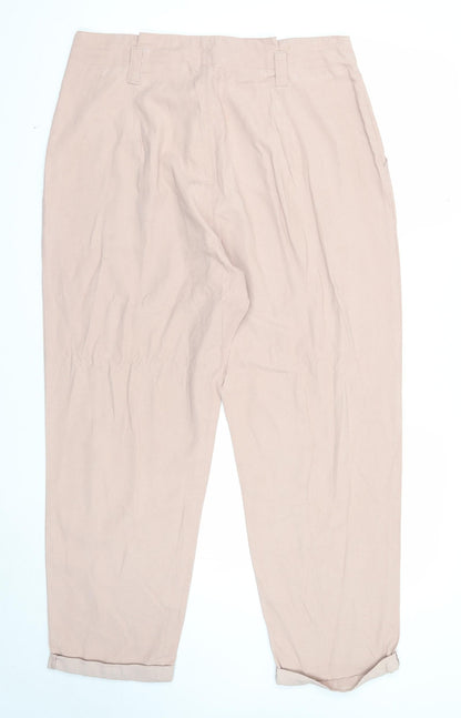 Womens UK Size 16 Miss Selfridge Regular Fit  Pink Trousers