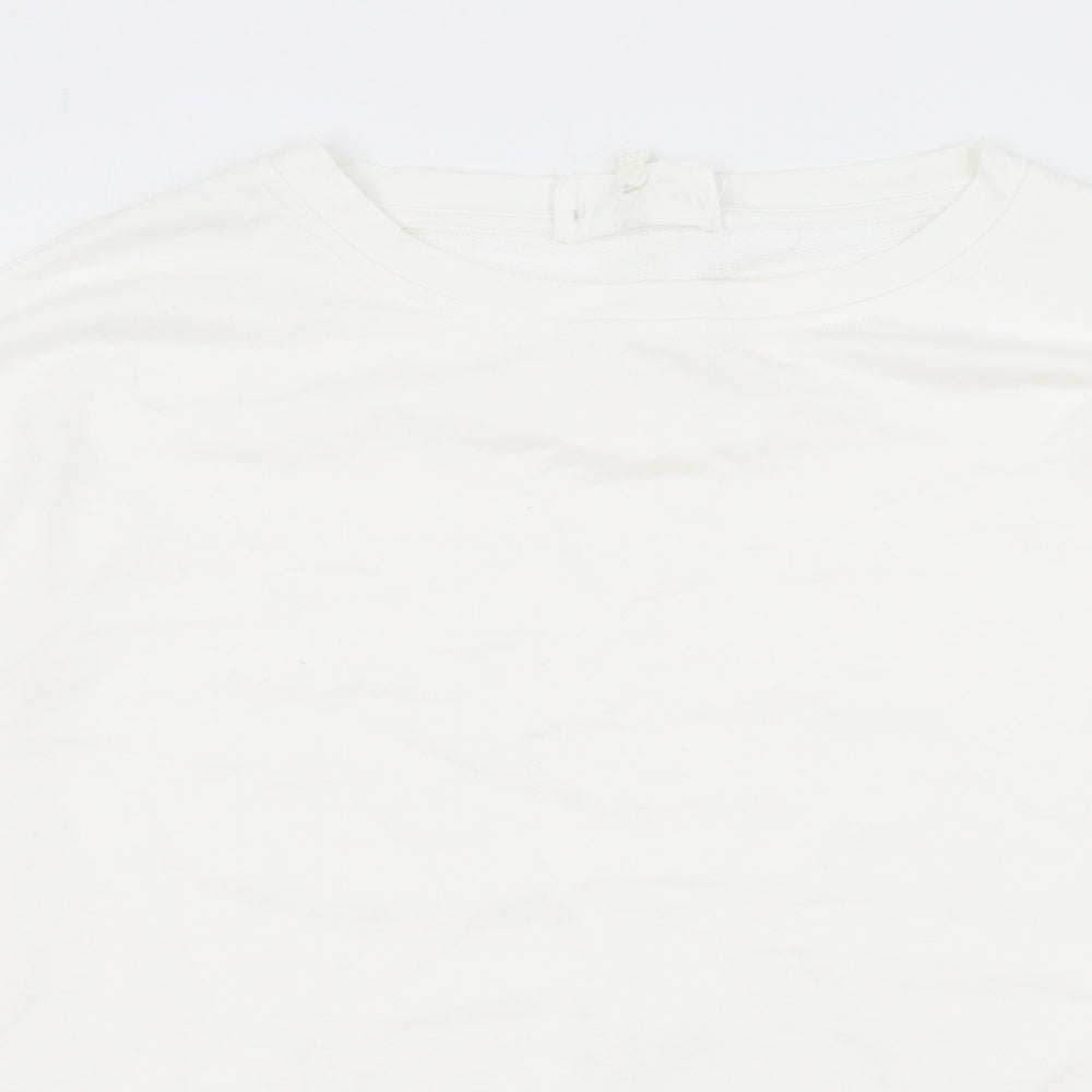 Womens UK Size S NEXT White Pullover Sweatshirt