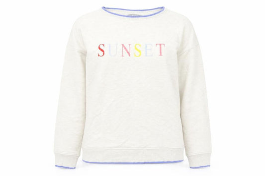 NEXT Womens Beige Cotton Pullover Sweatshirt Size M Pullover - Sunset