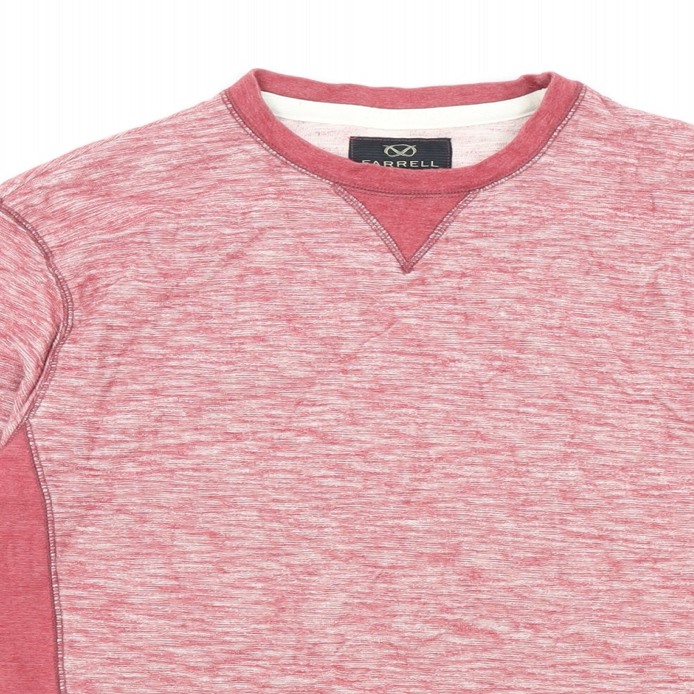 Farrell Mens Red Cotton Pullover Sweatshirt Size M