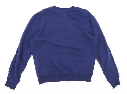 Mens UK Size M Springfield Blue Pullover Sweatshirt