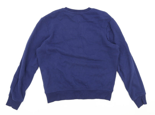 Mens UK Size M Springfield Blue Pullover Sweatshirt