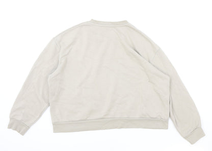 Primark Womens Beige Cotton Pullover Sweatshirt Size M Pullover