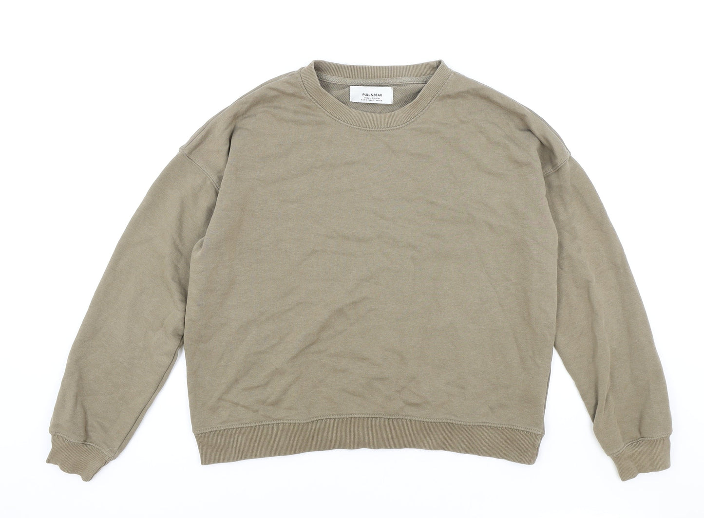 Womens UK Size S Pull&Bear Brown Pullover Sweatshirt