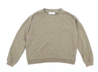 Womens UK Size S Pull&Bear Brown Pullover Sweatshirt