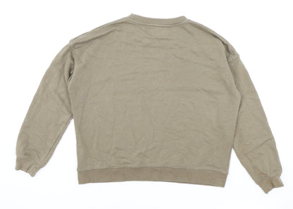Womens UK Size S Pull&Bear Brown Pullover Sweatshirt