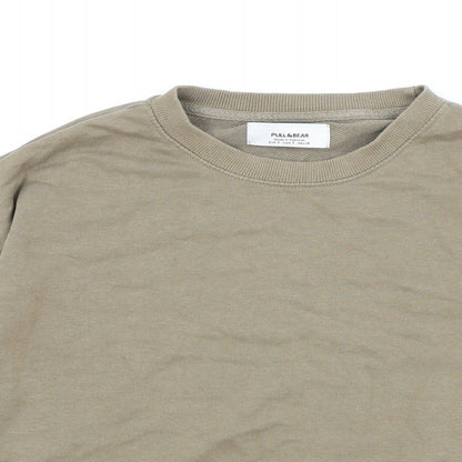 Womens UK Size S Pull&Bear Brown Pullover Sweatshirt