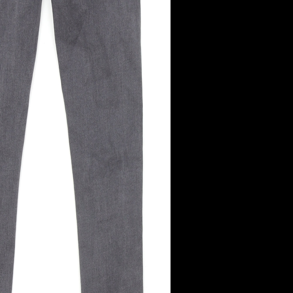 Dorothy Perkins Womens Grey Cotton Skinny Jeans Size 8 Regular Zip - Shape & Lift