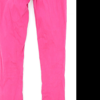 Linea Womens Pink Cotton Skinny Jeans Size 10 Regular Zip