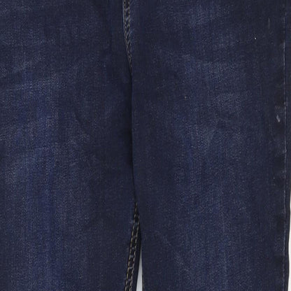 Very Womens Blue Cotton Skinny Jeans Size 36 in Regular Zip