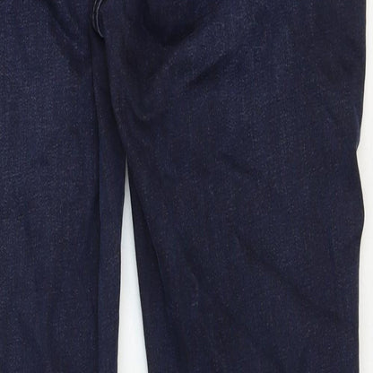 Very Womens Blue Cotton Skinny Jeans Size 36 in Regular Zip