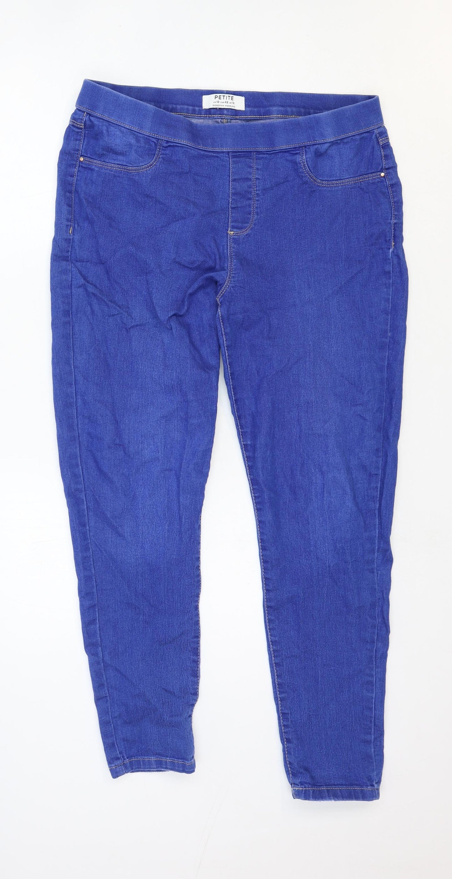 Dorothy Perkins Womens Blue Cotton Jegging Jeans Size 10 Regular