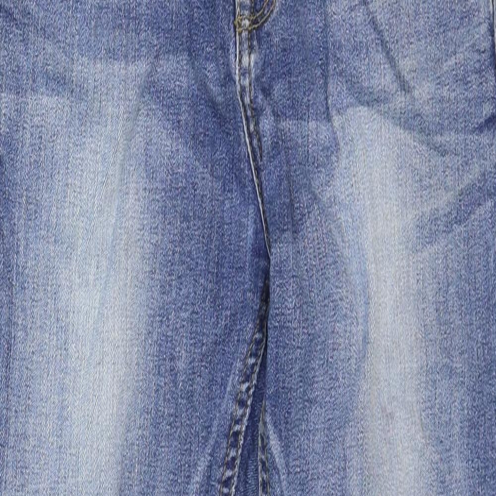 Yez Yez Womens Blue Cotton Skinny Jeans Size 8 Regular Zip
