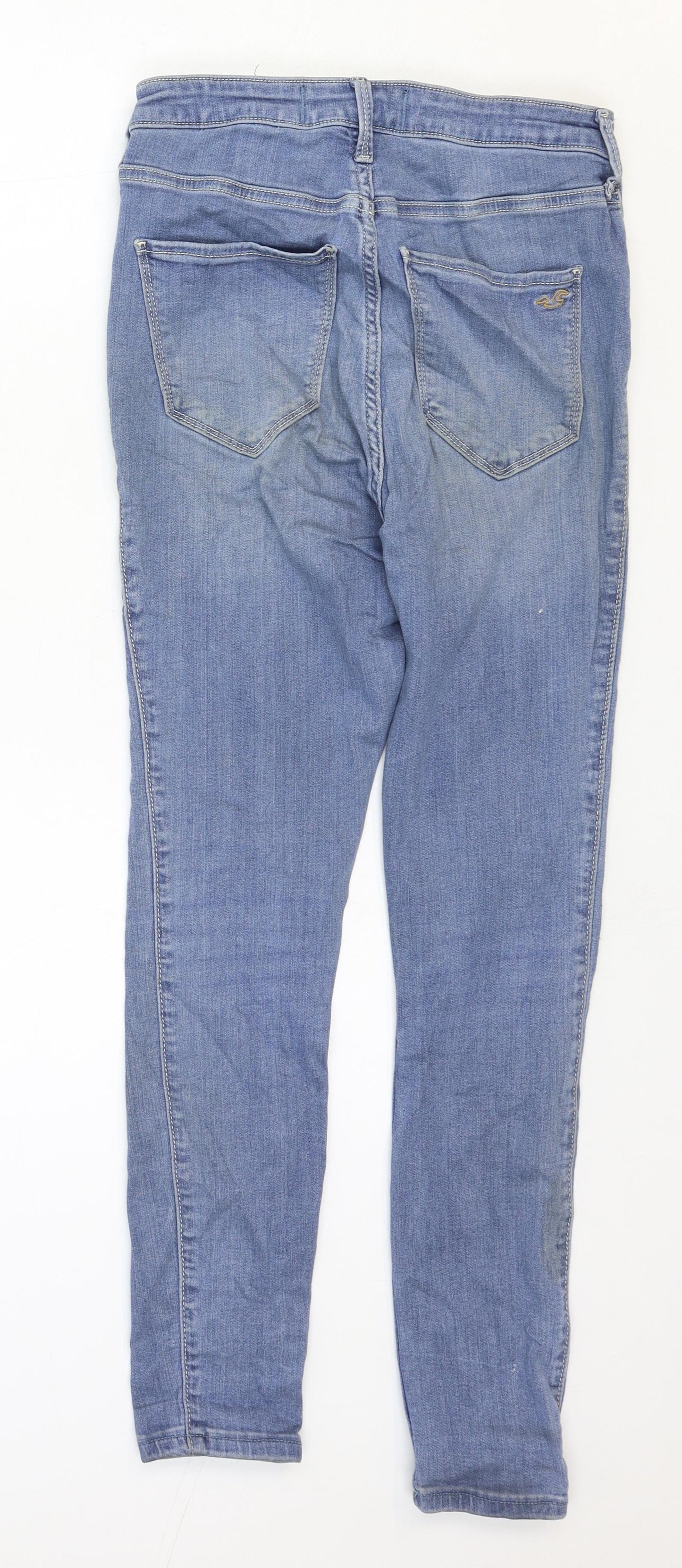 Hollister Womens Blue Cotton Skinny Jeans Size 29 in Regular Zip