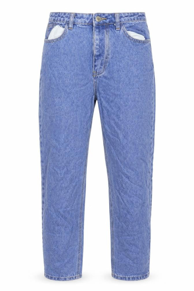 Womens UK Size 10 Missguided Regular Fit Straight Blue Jeans