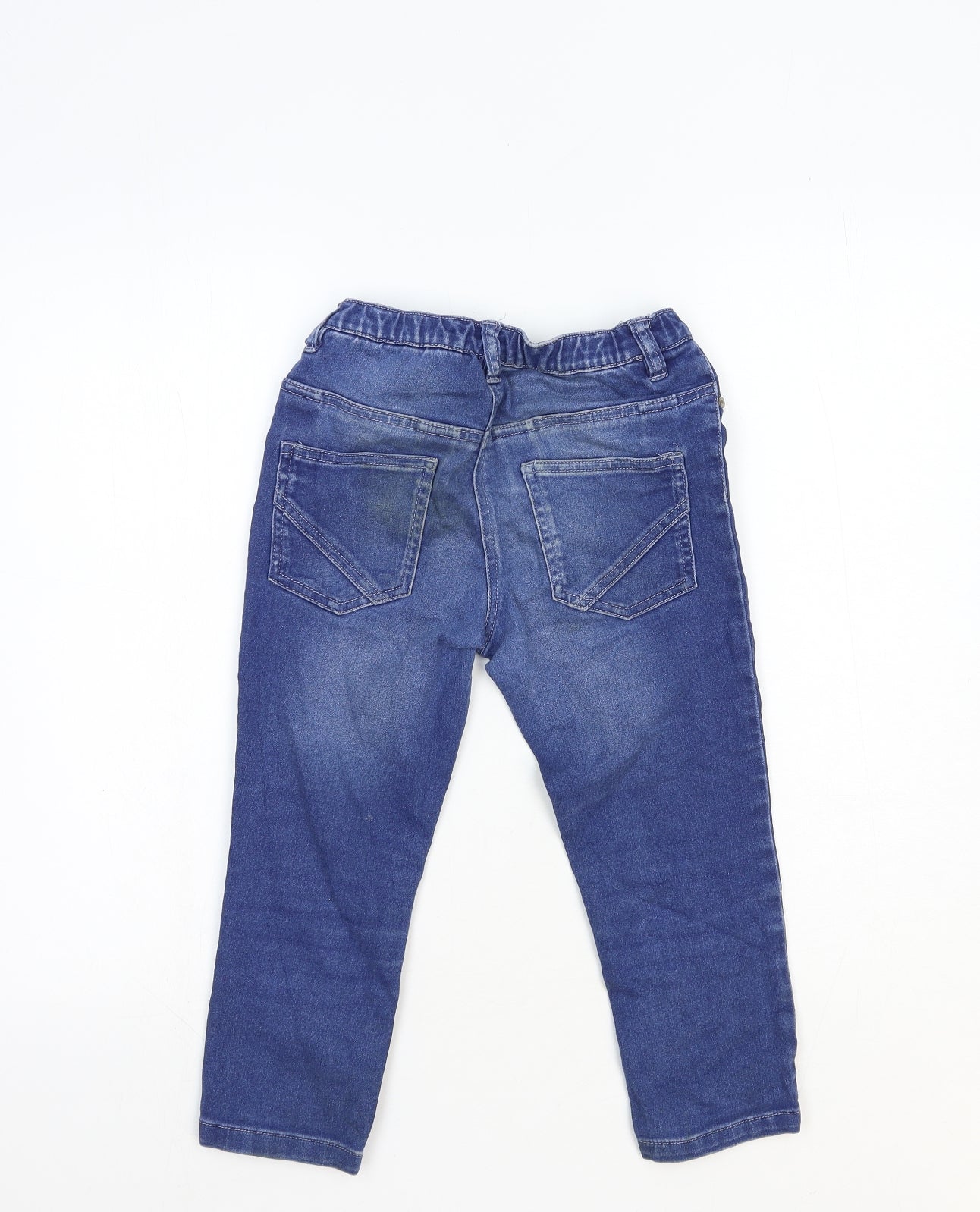 NEXT Girls Blue Cotton Skinny Jeans Size 9 Years Regular